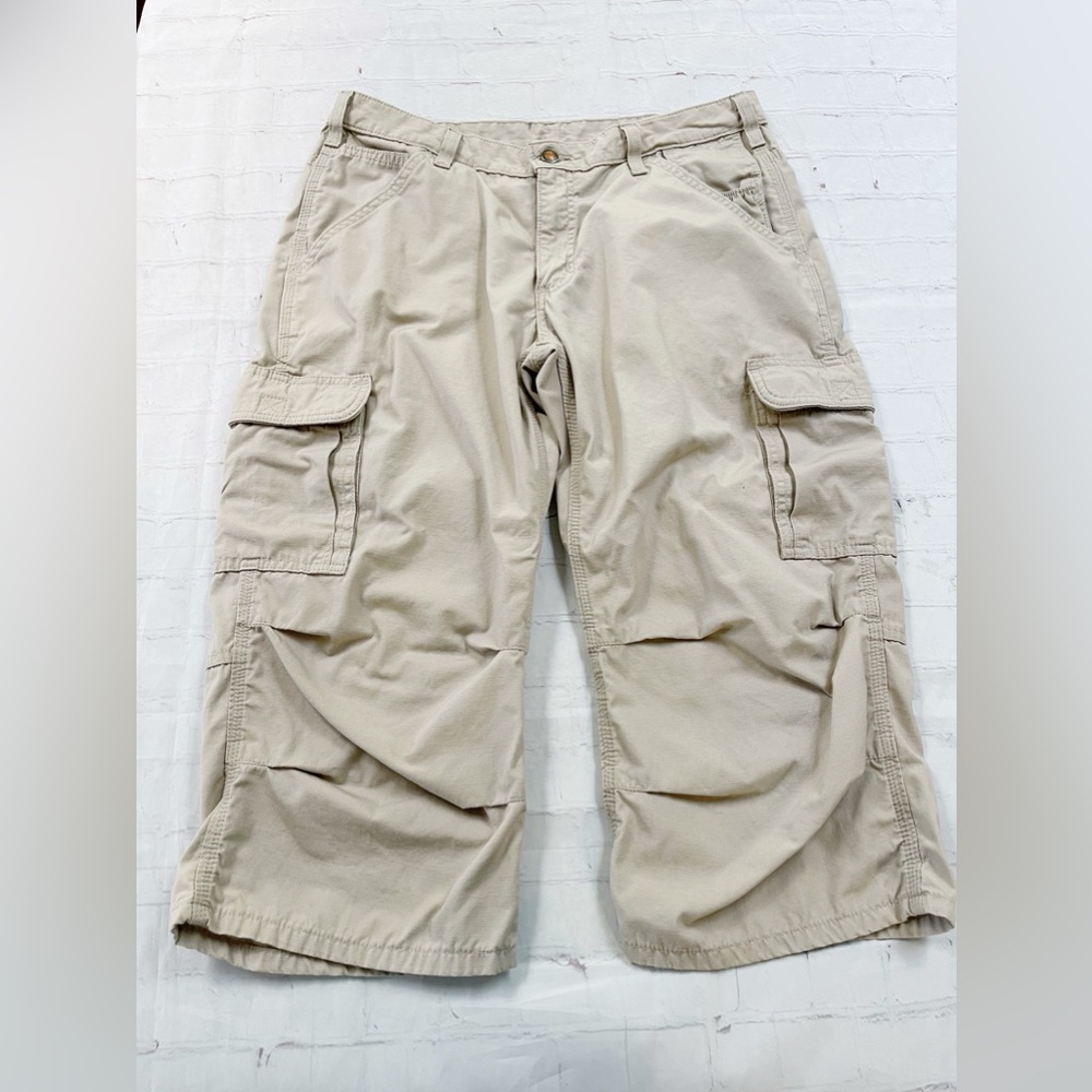 Carhartt cropped cargo khaki pants women’s size 12